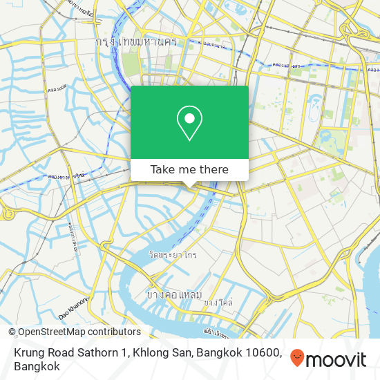 Krung Road Sathorn 1, Khlong San, Bangkok 10600 map