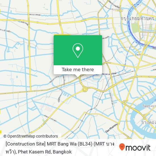 [Construction Site] MRT Bang Wa (BL34) (MRT บางหว้า), Phet Kasem Rd map