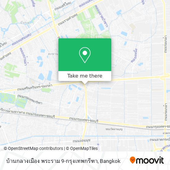 บ้านกลางเมือง พระราม 9-กรุงเทพกรีฑา map