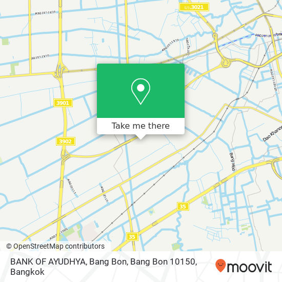 BANK OF AYUDHYA, Bang Bon, Bang Bon 10150 map