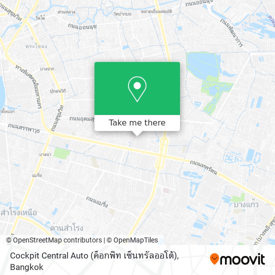 Cockpit Central Auto (ค็อกพิท เซ็นทรัลออโต้) map