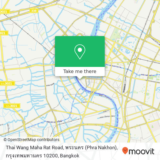 Thai Wang Maha Rat Road, พระนคร (Phra Nakhon), กรุงเทพมหานคร 10200 map