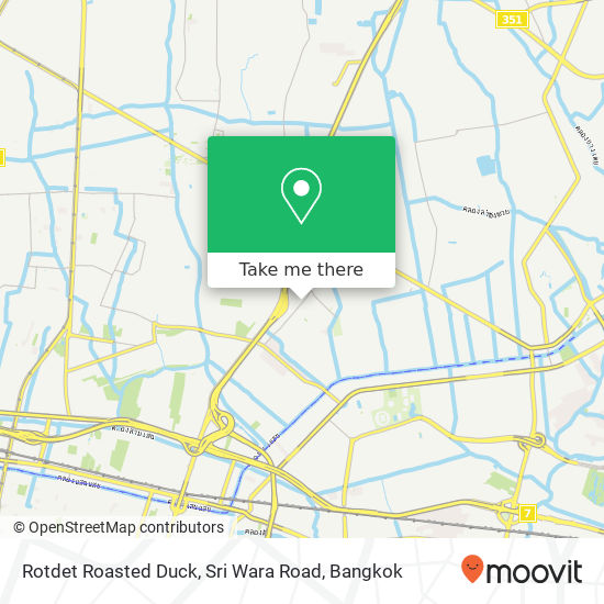 Rotdet Roasted Duck, Sri Wara Road map
