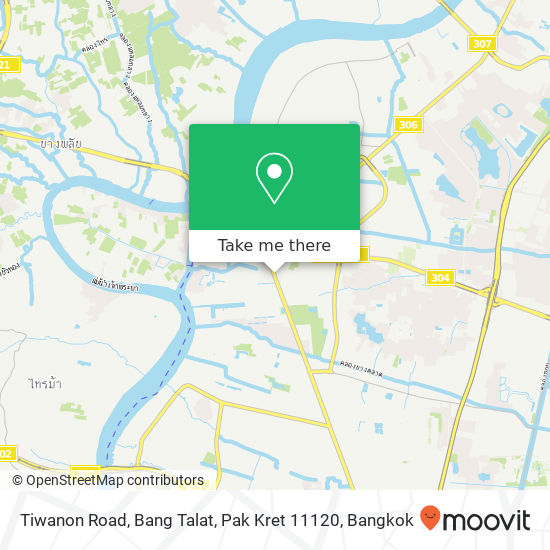 Tiwanon Road, Bang Talat, Pak Kret 11120 map