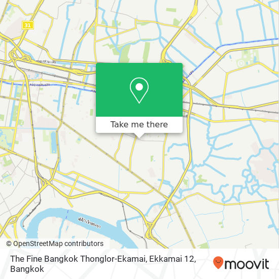 The Fine Bangkok Thonglor-Ekamai, Ekkamai 12 map