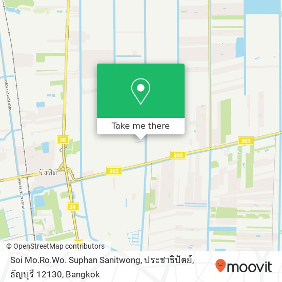 Soi Mo.Ro.Wo. Suphan Sanitwong, ประชาธิปัตย์, ธัญบุรี 12130 map