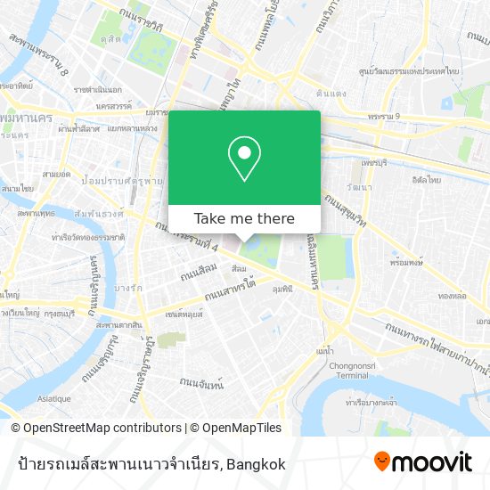 ป้ายรถเมล์สะพานเนาวจำเนียร map