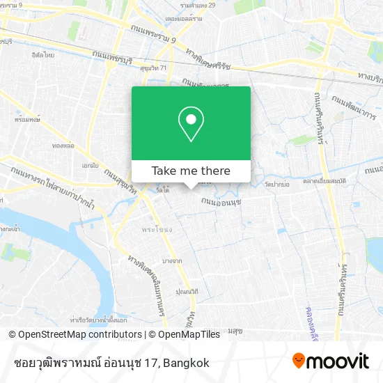 ซอยวุฒิพราหมณ์ อ่อนนุช 17 map