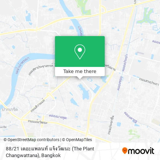 88 / 21 เดอะแพลนท์ แจ้งวัฒนะ (The Plant Changwattana) map