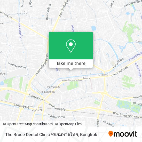 The Brace Dental Clinic ซอยมหาดไทย map