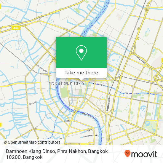 Damnoen Klang Dinso, Phra Nakhon, Bangkok 10200 map