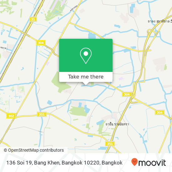 136 Soi 19, Bang Khen, Bangkok 10220 map