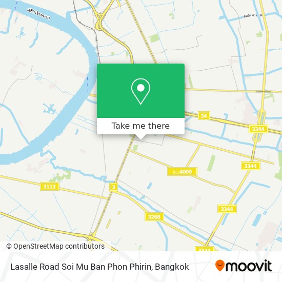 Lasalle Road Soi Mu Ban Phon Phirin map