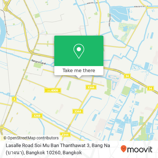 Lasalle Road Soi Mu Ban Thanthawat 3, Bang Na (บางนา), Bangkok 10260 map