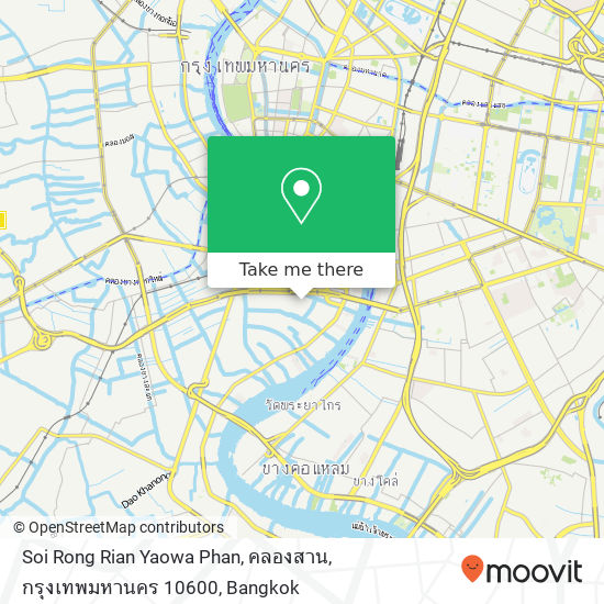 Soi Rong Rian Yaowa Phan, คลองสาน, กรุงเทพมหานคร 10600 map