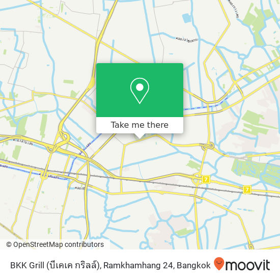 BKK Grill (บีเคเค กริลล์), Ramkhamhang 24 map