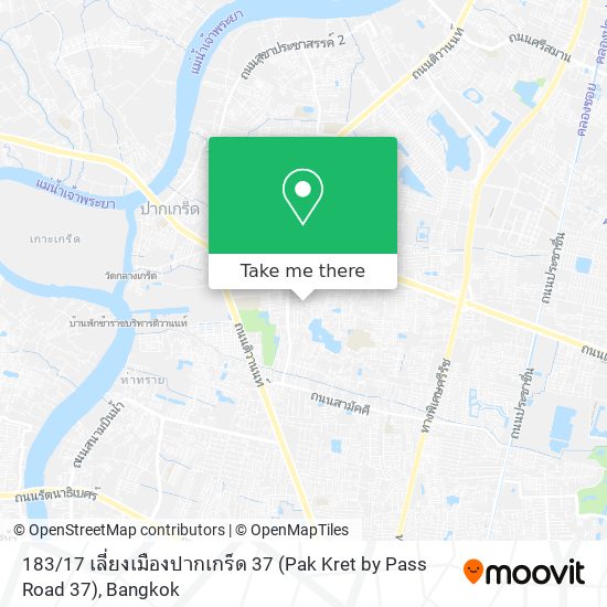 183 / 17 เลี่ยงเมืองปากเกร็ด 37 (Pak Kret by Pass Road 37) map