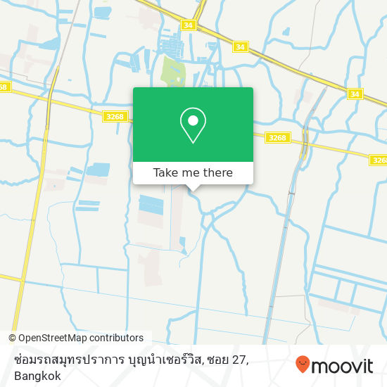 ซ่อมรถสมุทรปราการ บุญนำเซอร์วิส, ซอย 27 map