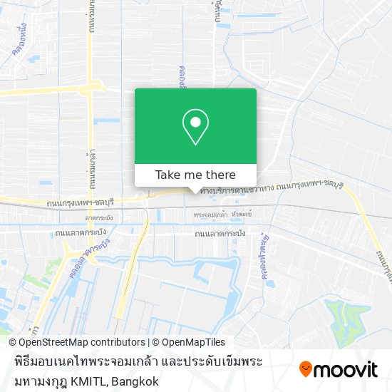 พิธีมอบเนคไทพระจอมเกล้า และประดับเข็มพระมหามงกุฎ KMITL map