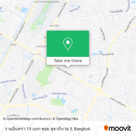 รามอินทรา 19 แยก ซอย สุขาภิบาล 3 map