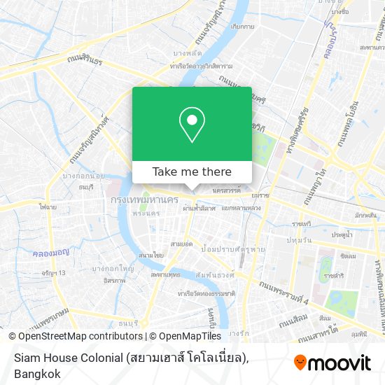 Siam House Colonial (สยามเฮาส์ โคโลเนี่ยล) map
