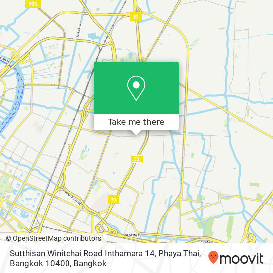 Sutthisan Winitchai Road Inthamara 14, Phaya Thai, Bangkok 10400 map