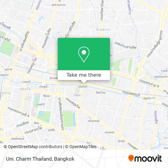 Uni. Charm Thailand map