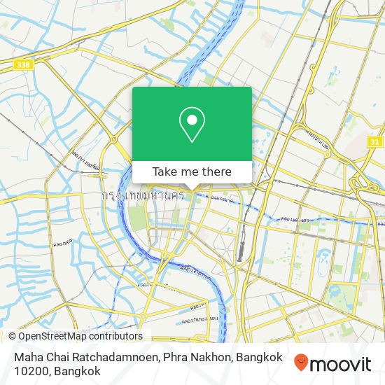 Maha Chai Ratchadamnoen, Phra Nakhon, Bangkok 10200 map