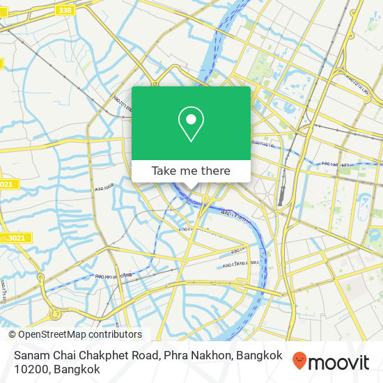 Sanam Chai Chakphet Road, Phra Nakhon, Bangkok 10200 map