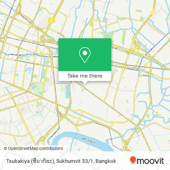 Tsubakiya (ซึบากิยะ), Sukhumvit 33 / 1 map