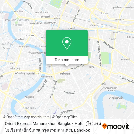 Orient Express Mahanakhon Bangkok Hotel (โรงแรมโอเรียนท์ เอ็กซ์เพรส กรุงเทพมหานคร) map