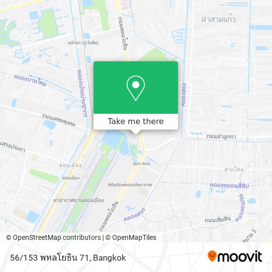56/153 พหลโยธิน 71 map