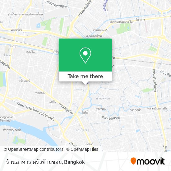 ร้านอาหาร ครัวท้ายซอย map