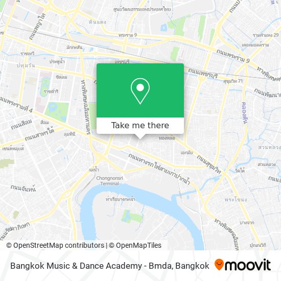 Bangkok Music & Dance Academy - Bmda map