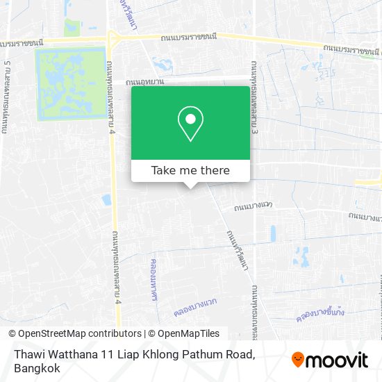 Thawi Watthana 11 Liap Khlong Pathum Road map