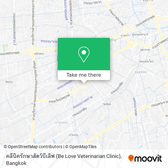 คลีนิครักษาสัตว์บีเลิฟ (Be Love Veterinarian Clinic) map