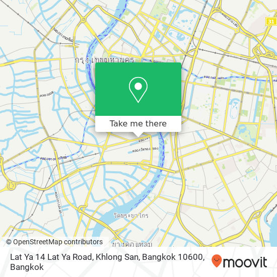 Lat Ya 14 Lat Ya Road, Khlong San, Bangkok 10600 map