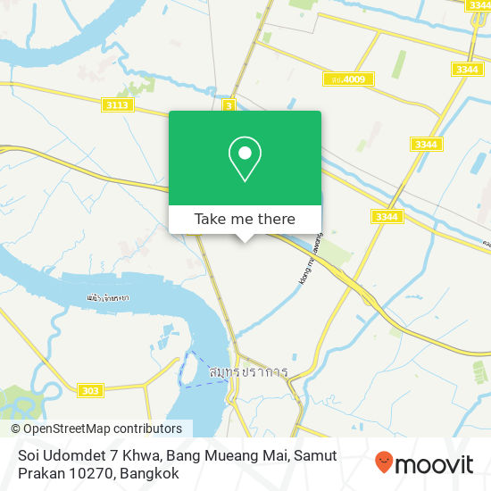 Soi Udomdet 7 Khwa, Bang Mueang Mai, Samut Prakan 10270 map