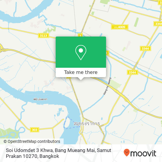 Soi Udomdet 3 Khwa, Bang Mueang Mai, Samut Prakan 10270 map