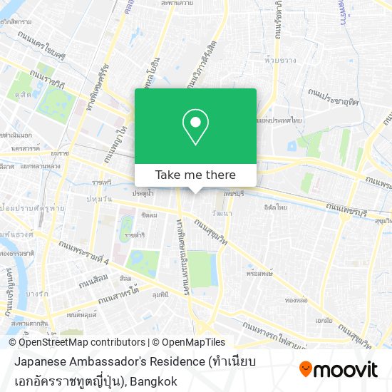 Japanese Ambassador's Residence (ทำเนียบเอกอัครราชทูตญี่ปุ่น) map