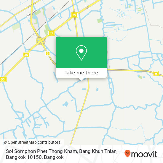 Soi Somphon Phet Thong Kham, Bang Khun Thian, Bangkok 10150 map