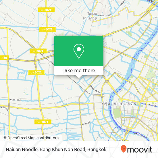 Naiuan Noodle, Bang Khun Non Road map