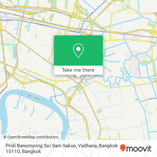 Pridi Banomyong Soi Sam Sakun, Vadhana, Bangkok 10110 map