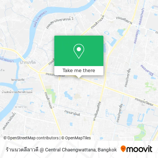 ร้านนวดลีลาวดี @ Central Chaengwattana map