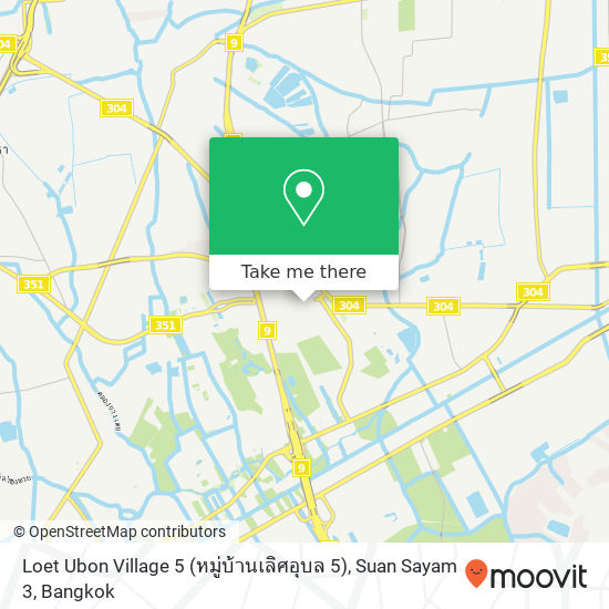Loet Ubon Village 5 (หมู่บ้านเลิศอุบล 5), Suan Sayam 3 map