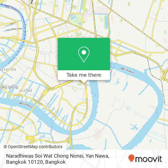 Naradhiwas Soi Wat Chong Nonsi, Yan Nawa, Bangkok 10120 map