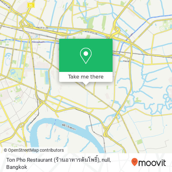 Ton Pho Restaurant (ร้านอาหารต้นโพธิ์), null map