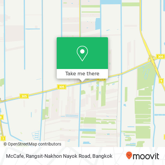 McCafe, Rangsit-Nakhon Nayok Road map