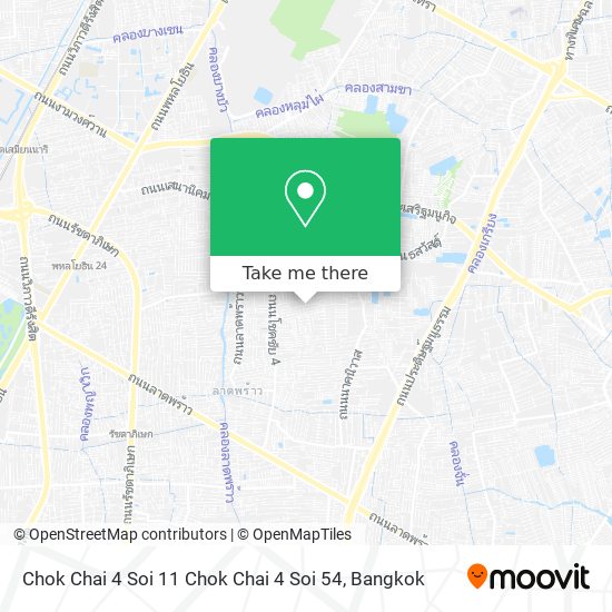 Chok Chai 4 Soi 11 Chok Chai 4 Soi 54 map