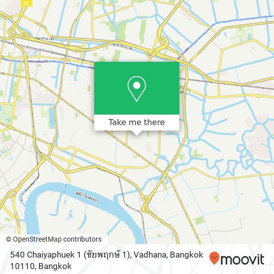 540 Chaiyaphuek 1 (ชัยพฤกษ์ 1), Vadhana, Bangkok 10110 map